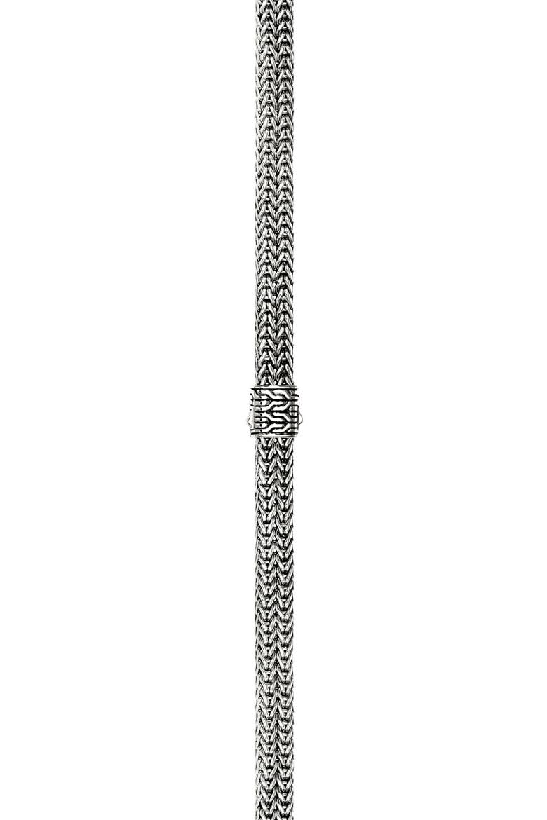 Icon Link Pavé Diamond Necklace, Alternate, color, SILVER