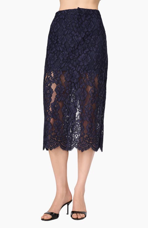 Osmond Lace Midi Skirt