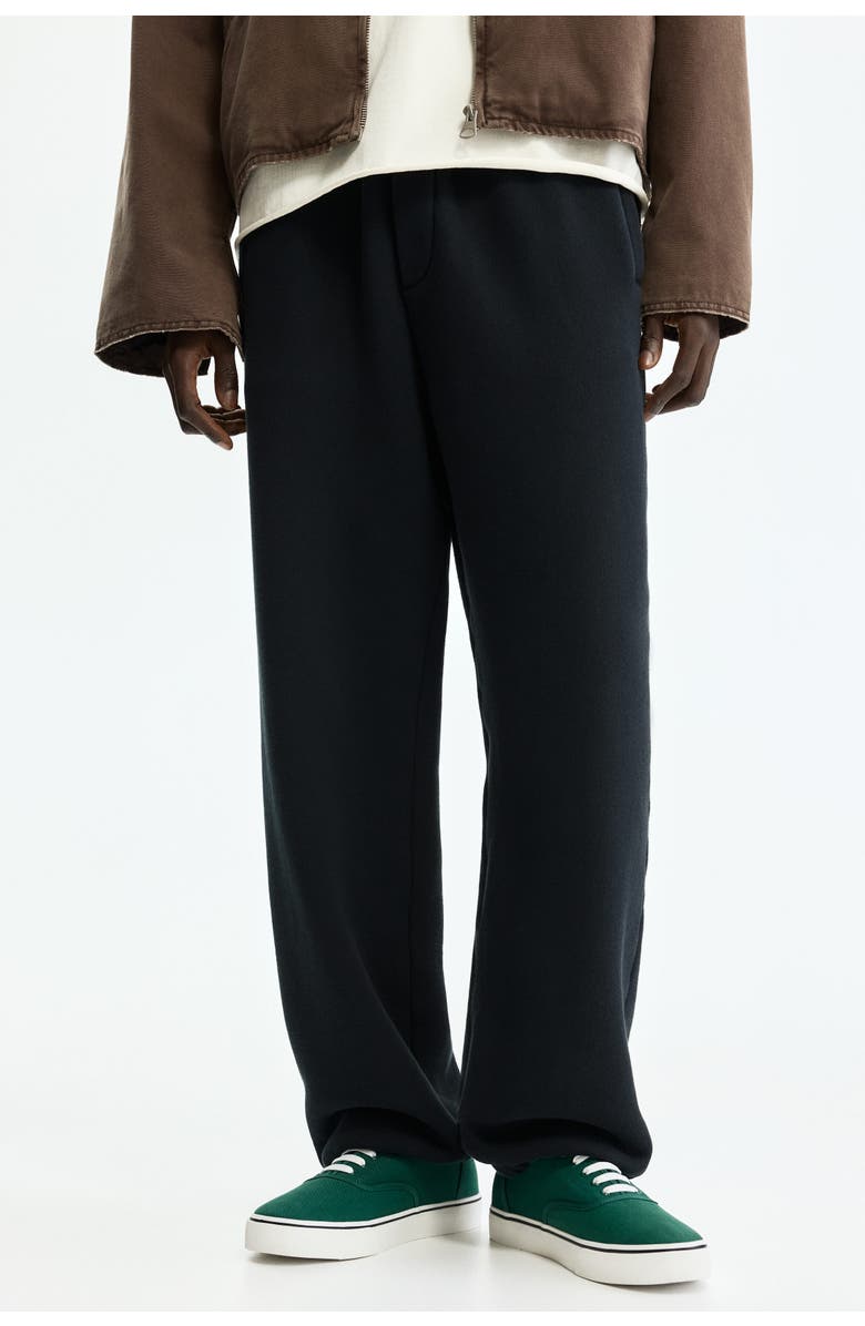 H&M Relaxed-fit sweatpants, Alternate, color, Black