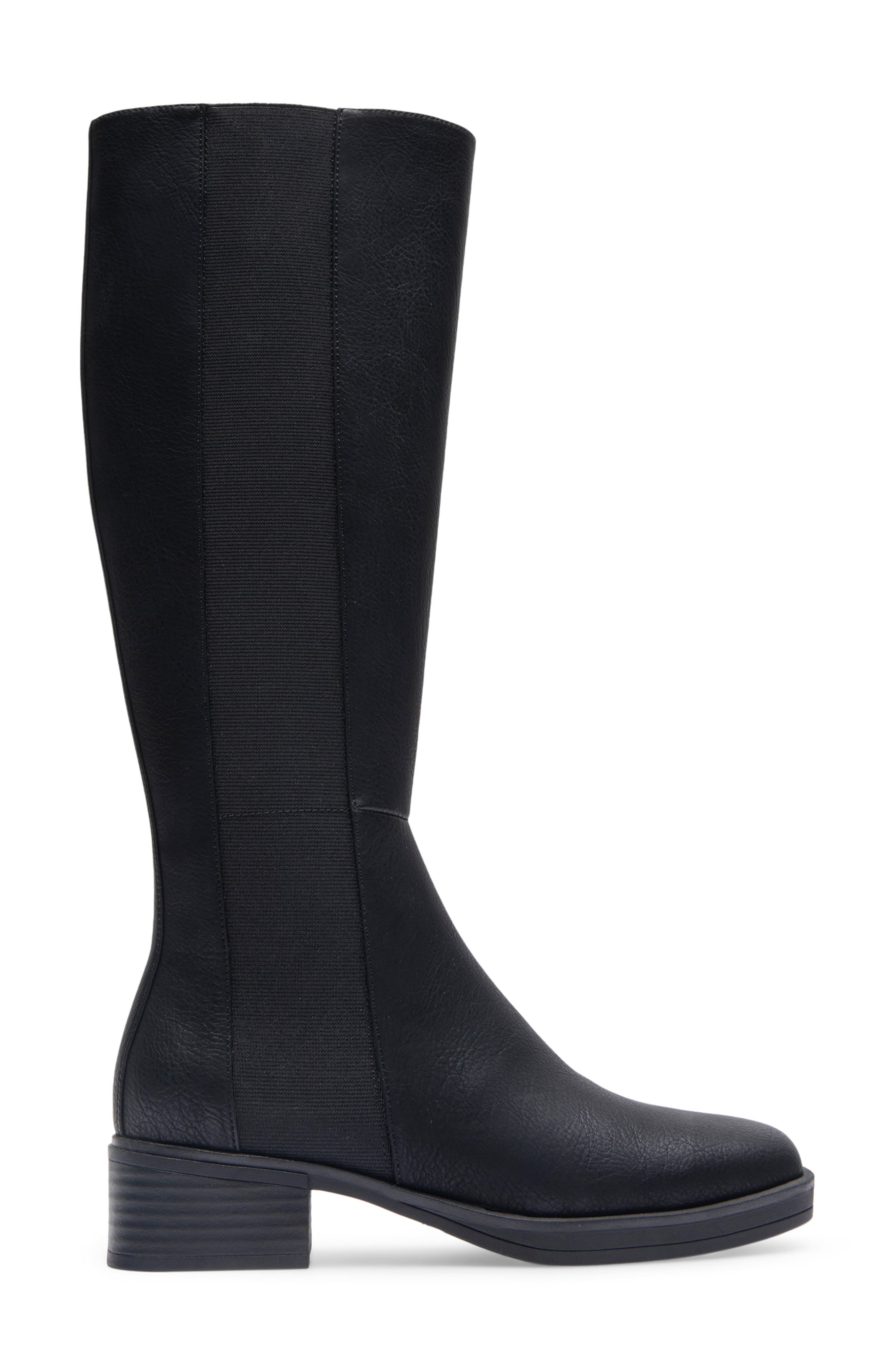 Aerosoles Daria Knee High Boot, Alternate, color, Black Grainy Pu