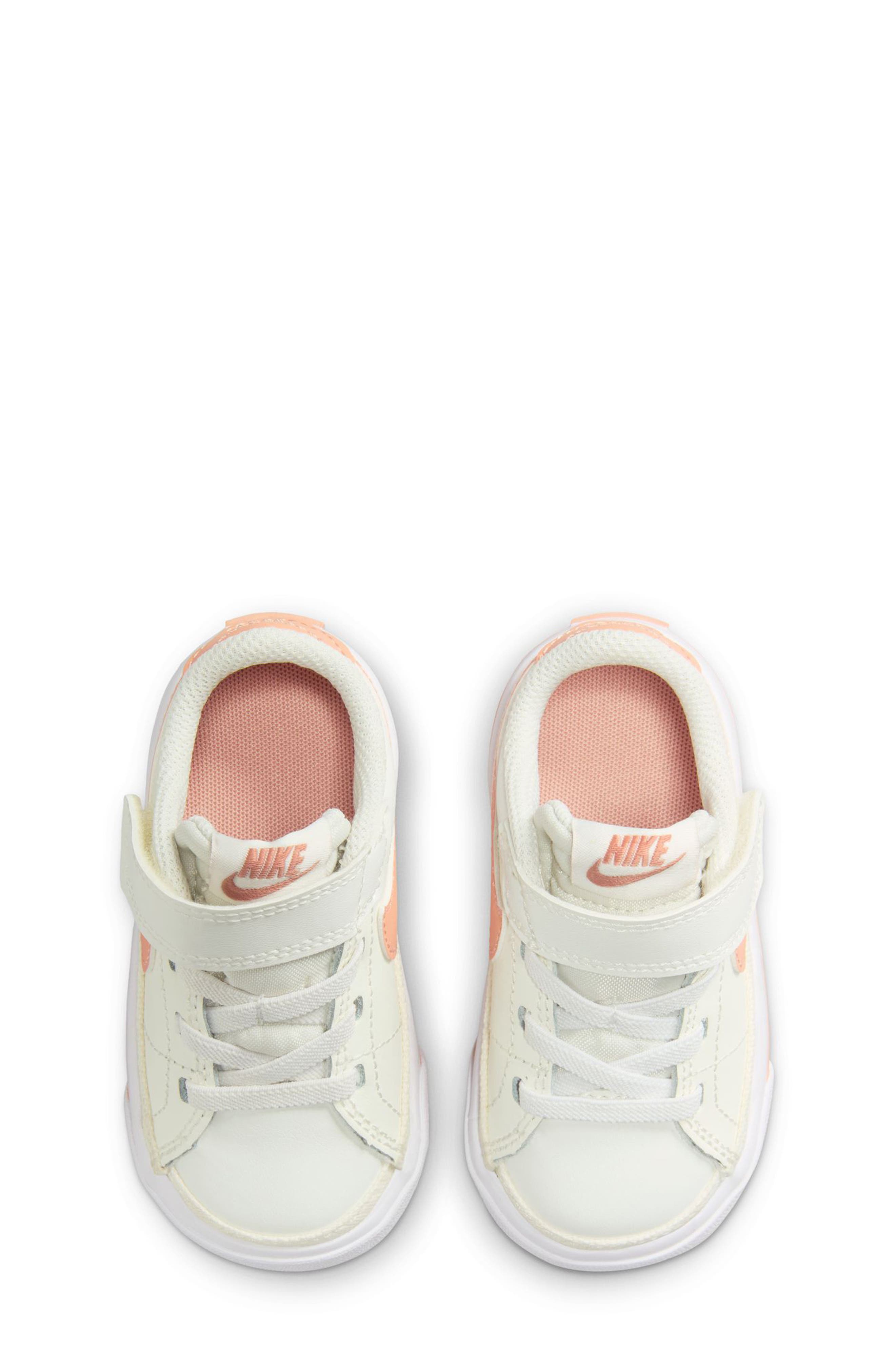 Nike Court Legacy Sneaker, Alternate, color, Sail/ Apricot/ White/ Guava