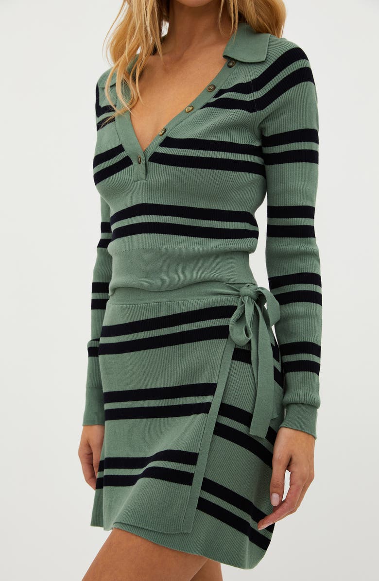 Beach Riot Catalina Stripe Crop Sweater, Alternate, color,