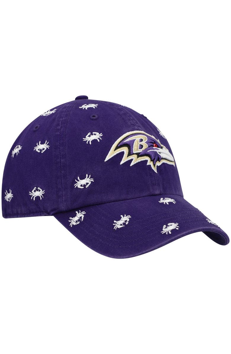 '47 Women's '47 Purple Baltimore Ravens Confetti Clean Up Adjustable Hat, Alternate, color, Purple