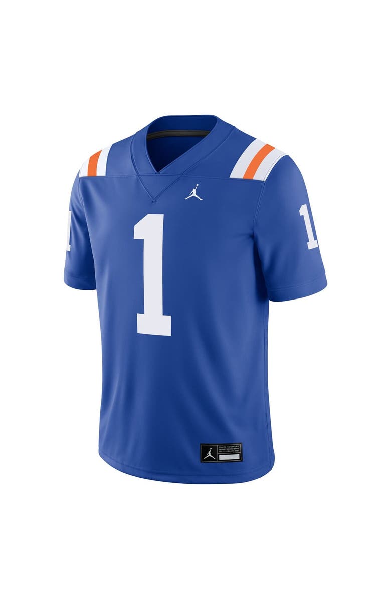 Jordan Brand Men's Jordan Brand #1 Royal Florida Gators Alternate Game Jersey, Alternate, color, Royal