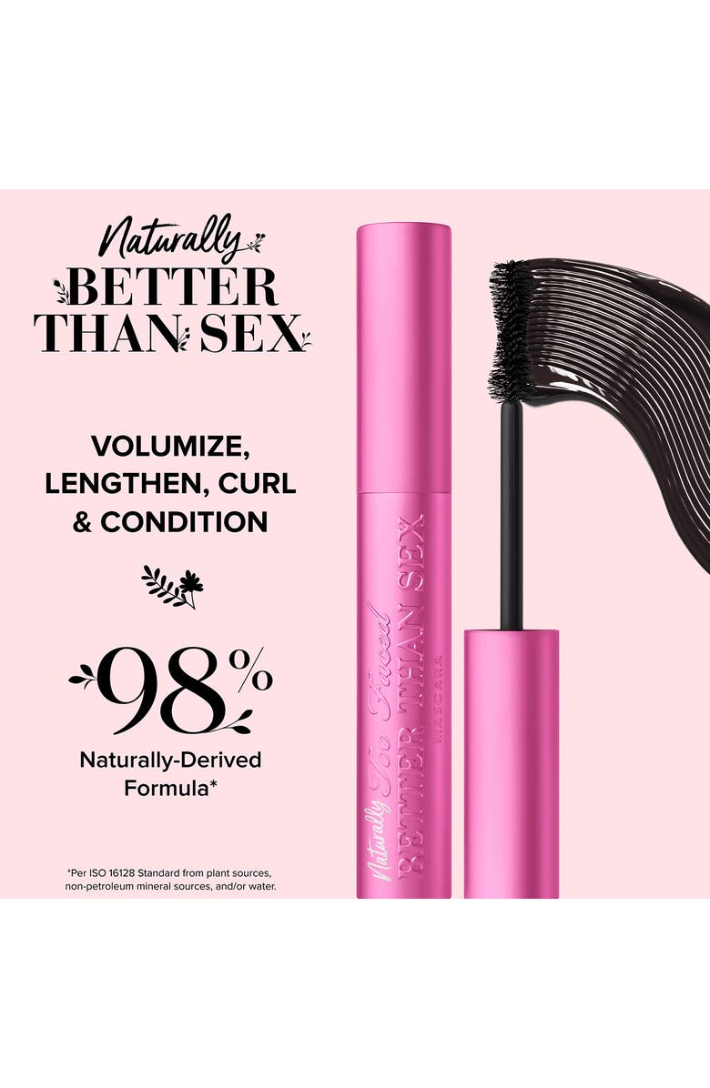 Too Faced Naturally Better Than Sex Mascara, Alternate, color, Pitch Black