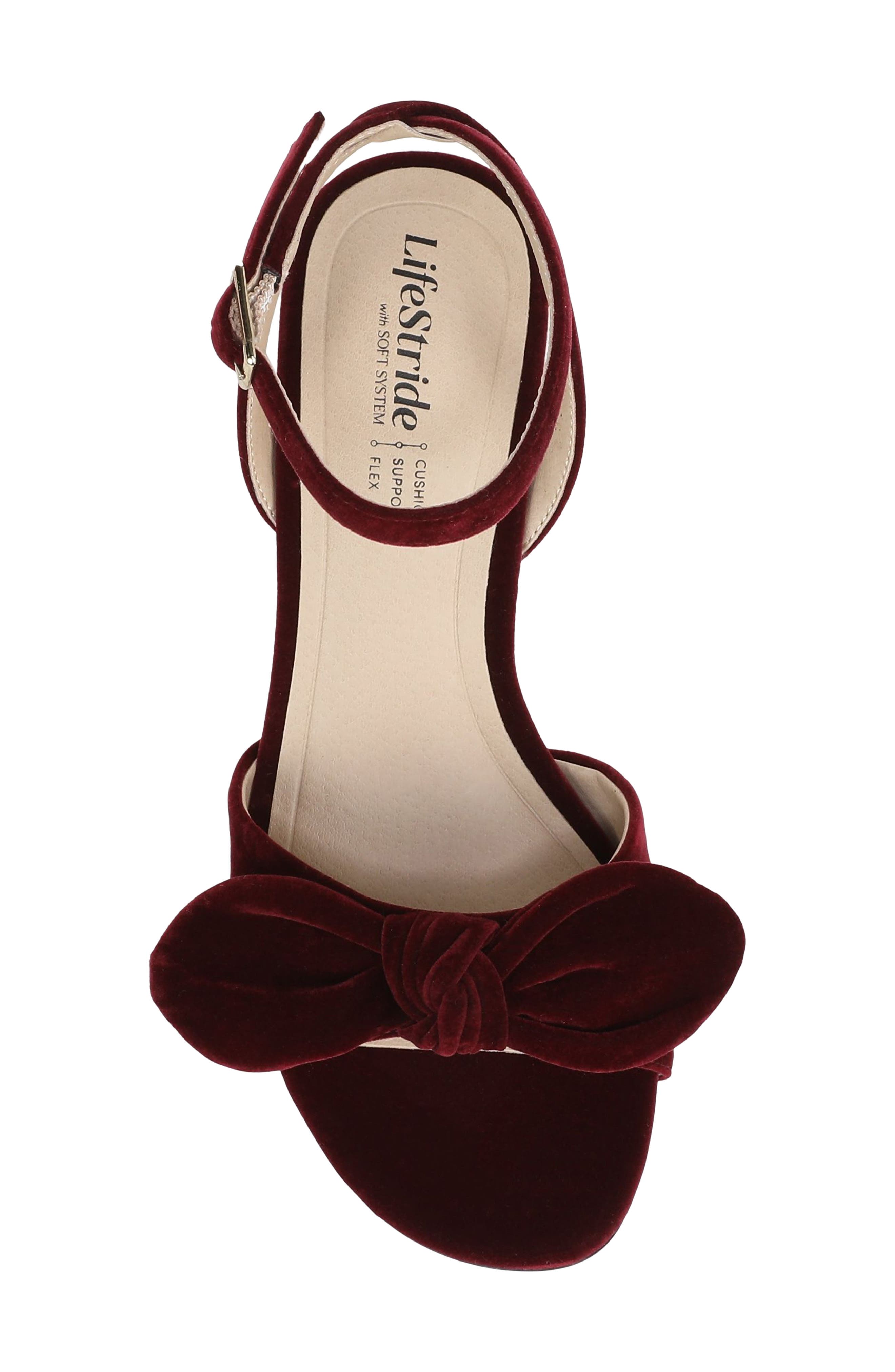 Nola Sandal, Alternate, color, BERRY RED