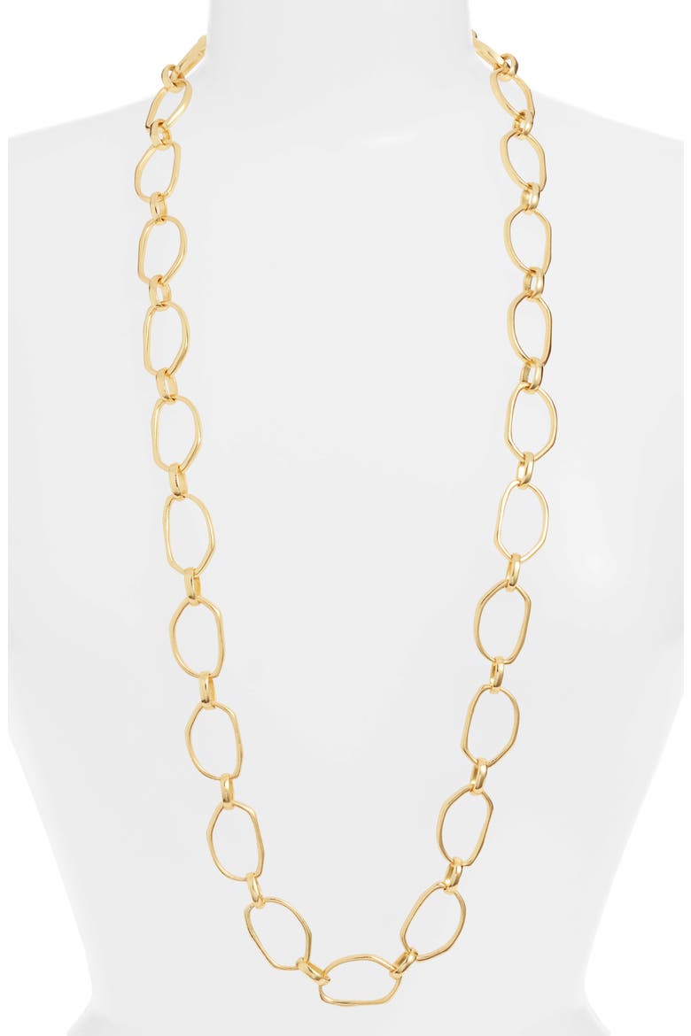 Long Chain Necklace, Main, color, GOLD