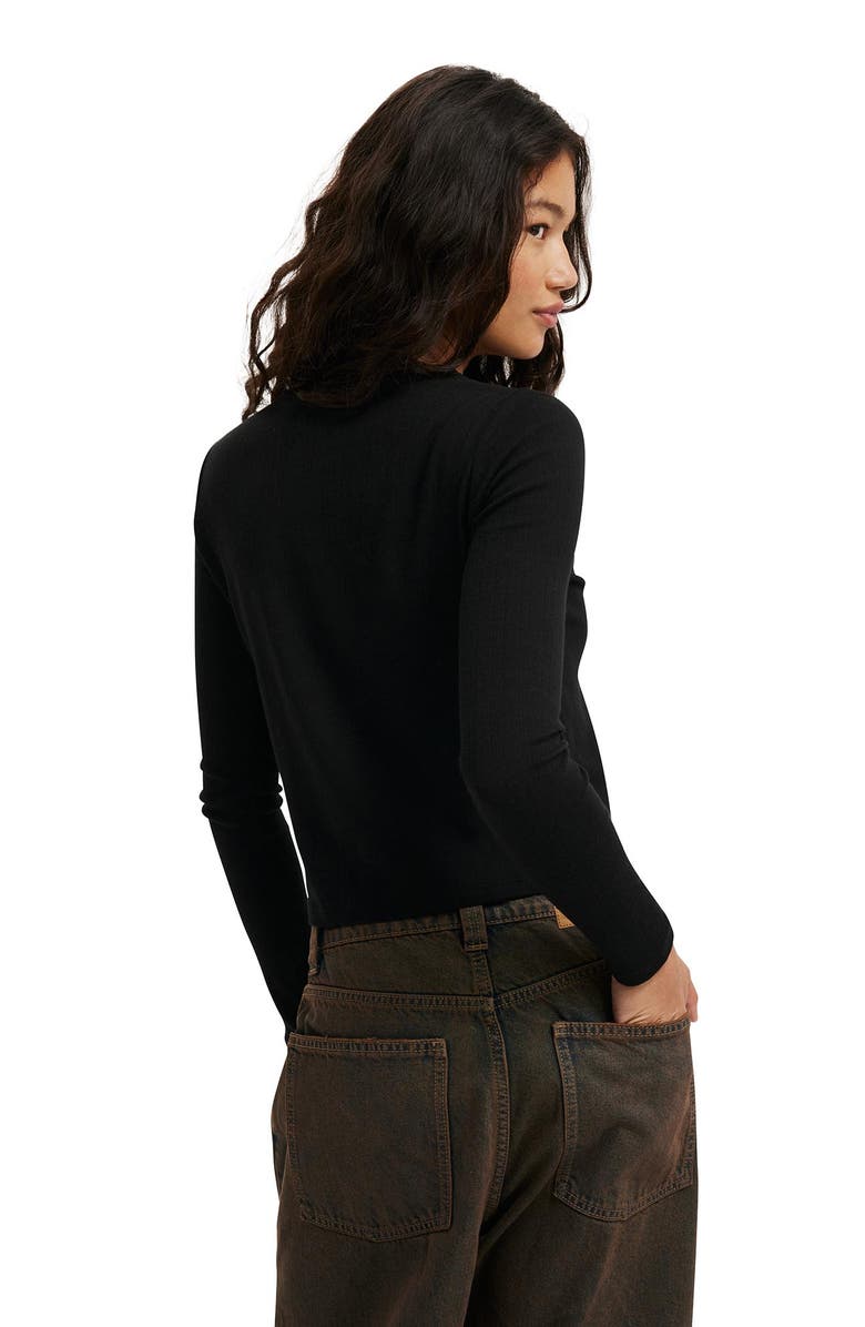 Cotton On Women's Scarlet Pointelle Cardi, Alternate, color, 