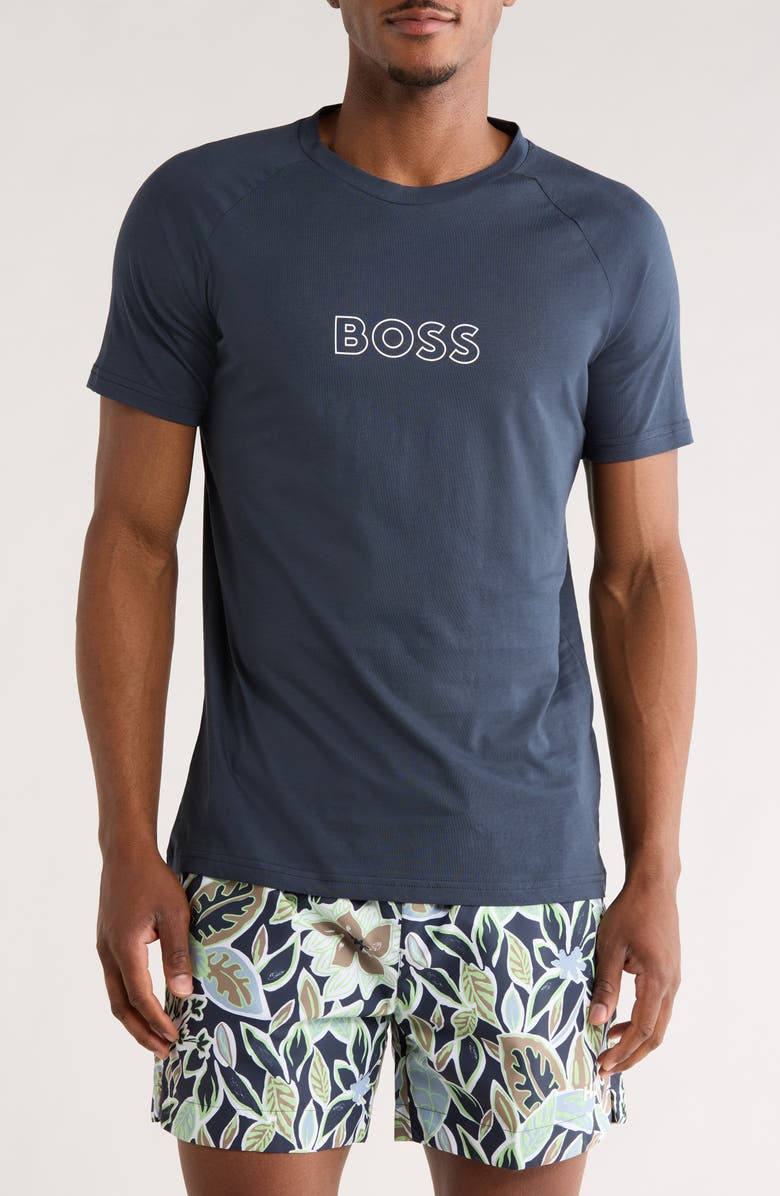 BOSS Slim Fit Logo T-Shirt, Main, color, 