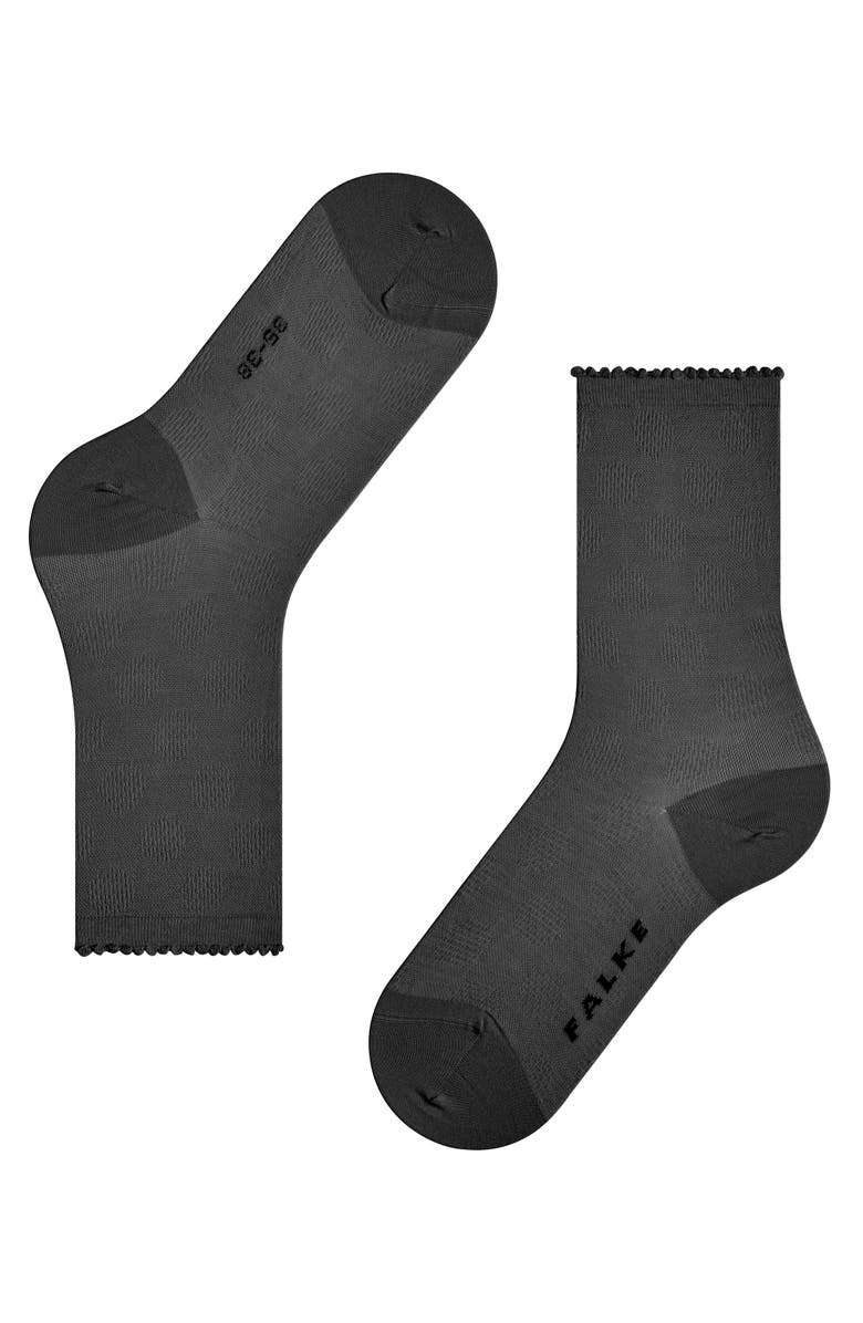 Falke Bold Dot Sustainable Cotton Socks, Alternate, color, Black