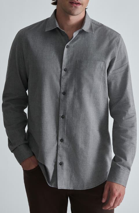 Long Sleeve Cotton Chambray Shirt