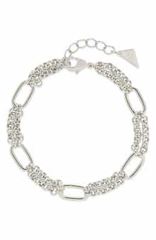 Sterling Forever Zenni Station Chain Bracelet