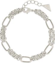 Sterling Forever Zenni Station Chain Bracelet