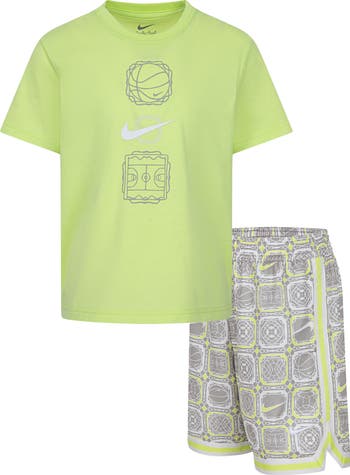 Kids' Dri-FIT DNA 24 Graphic T-Shirt & Mesh Shots Set