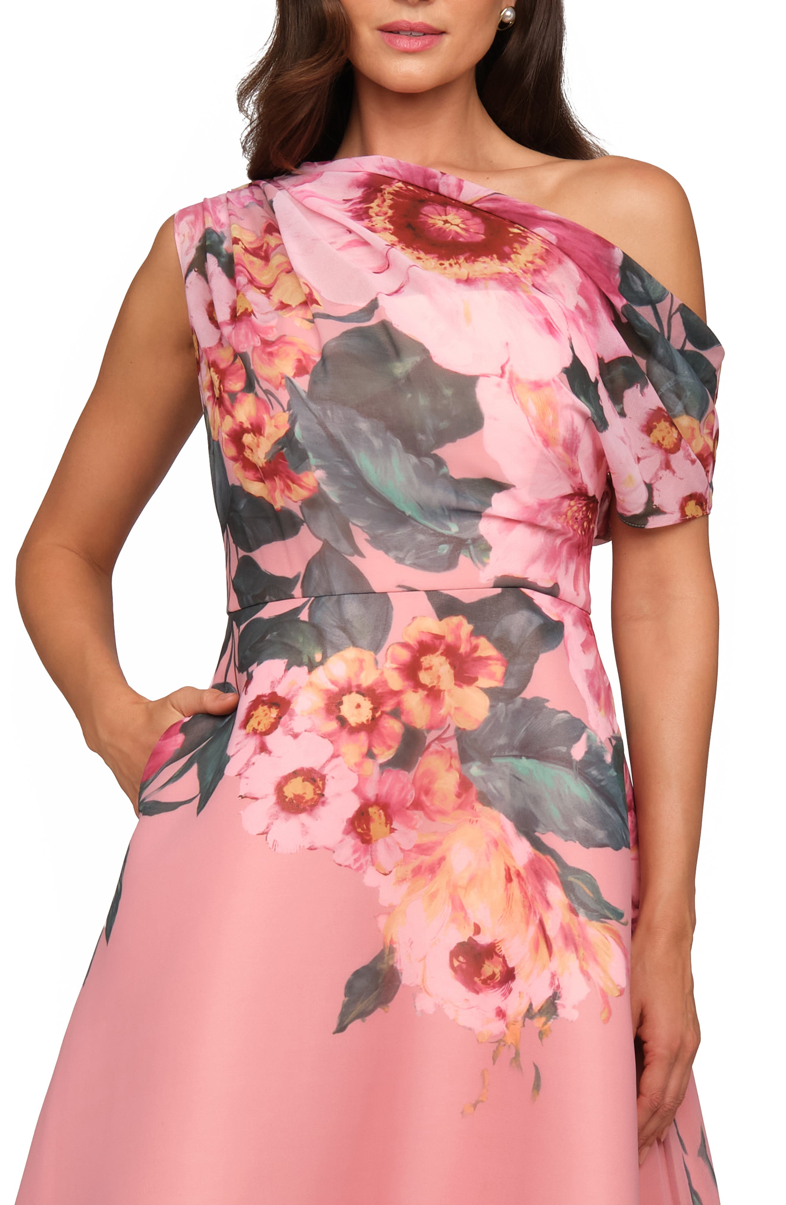 cali one shoulder midi dress Cali One Shoulder Maxi Women's Dress