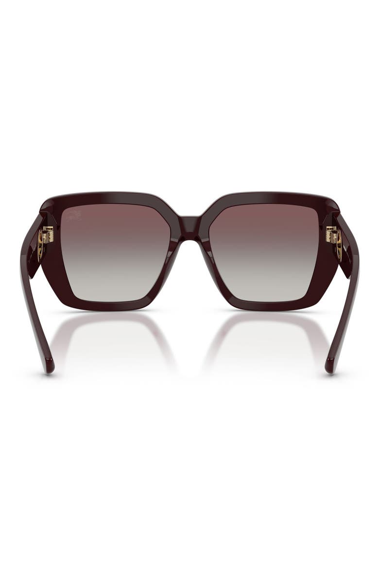 54mm Square Sunglasses, Alternate, color, BORDEAUX / GREY GRADIENT
