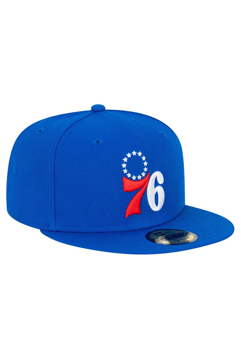 Men's New Era  Royal Philadelphia 76ers Team 59FIFTY Fitted Hat, Alternate, color, Royal