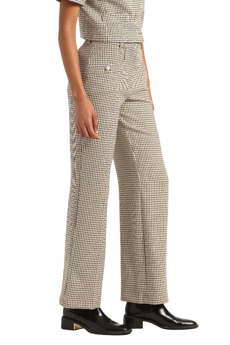 Nell Wide Leg Pants, Alternate, color, BISCUIT MULTI