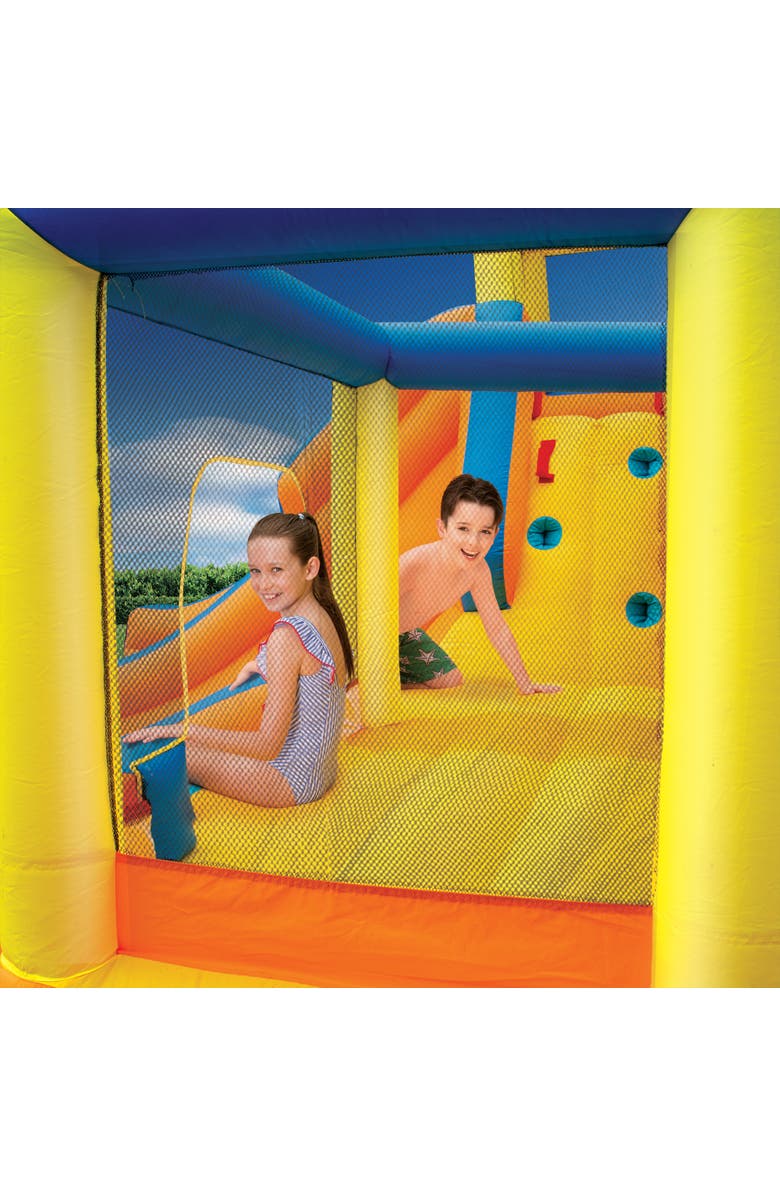 Banzai Inflatable Slide 'N Bounce Spash Park Water Park 3 Levels Of Fun!, Alternate, color, 