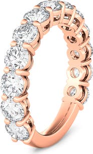 HauteCarat Lab Created Diamond Eternity Ring