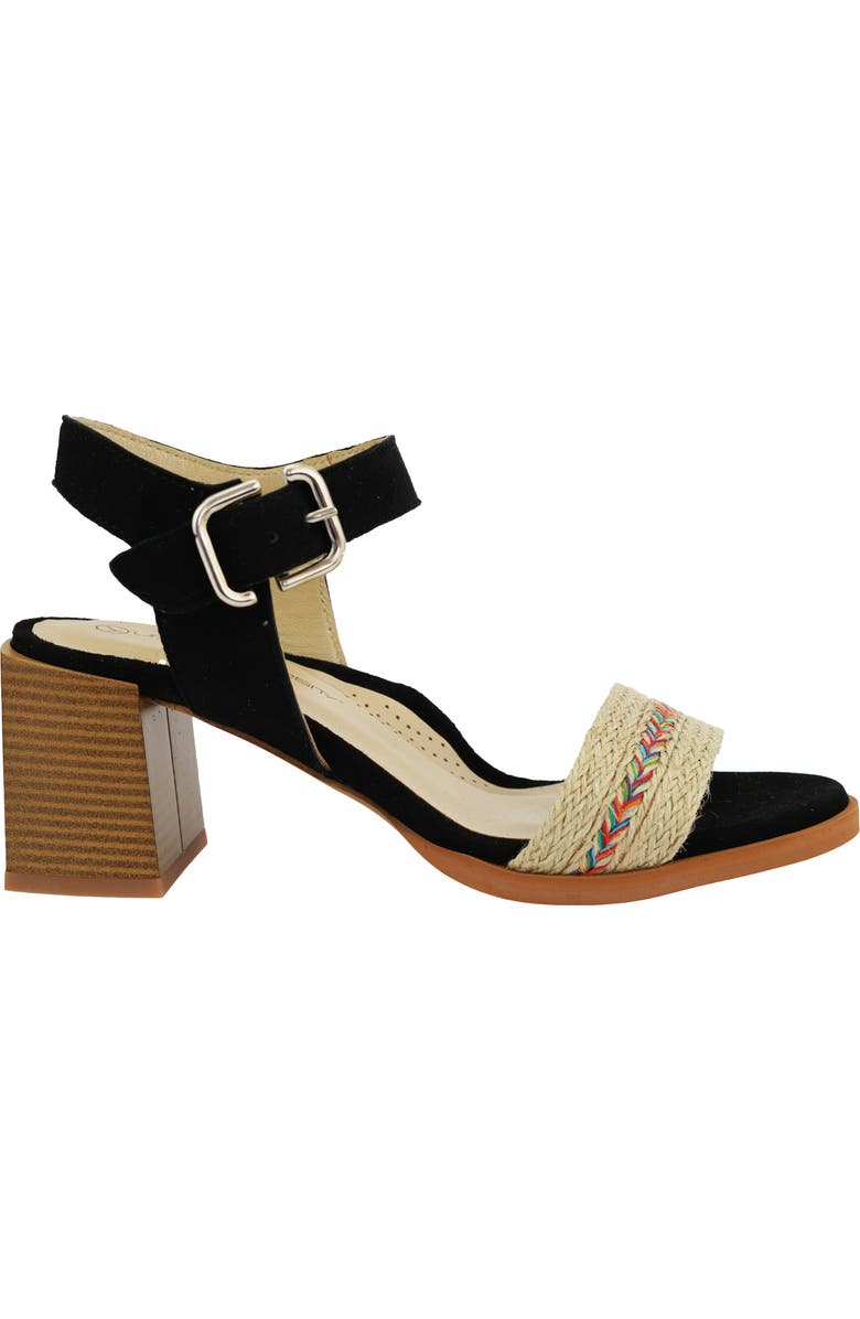 Unity in Diversity Yolanda Rainbow Braid Ankle Strap Sandal, Alternate, color,