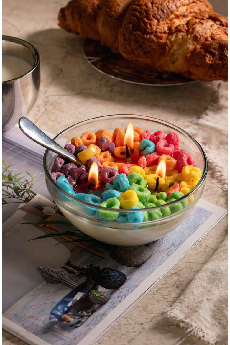 Fruit Loops Cereal Candle, Alternate, color, Candle Only