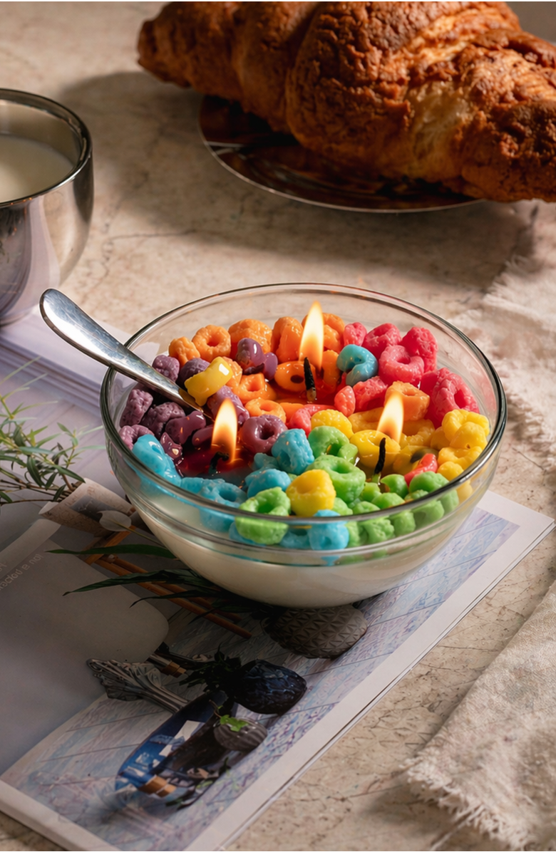 Southlake gifts Fruit Loops Cereal Candle, Alternate, color, Candle Only