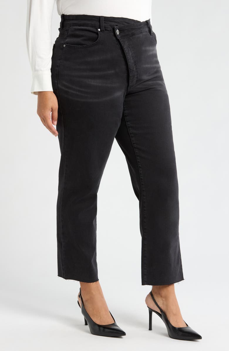 Universal Standard Katie Crossover Straight Leg Jeans, Alternate, color, 