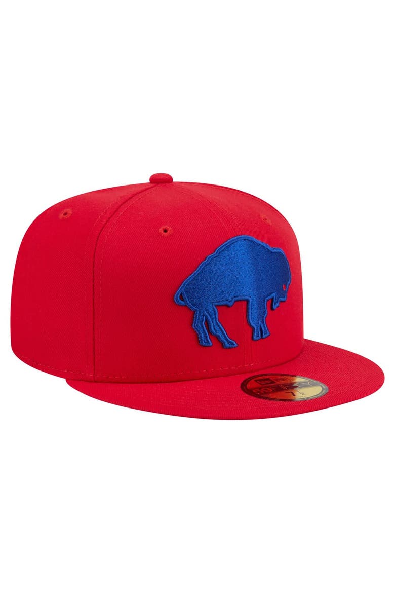Men's New Era Red Buffalo Bills 59FIFTY Fitted Hat, Alternate, color, Red
