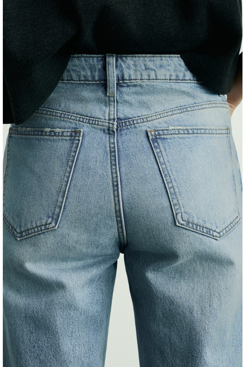 Mom2000 High Waist Straight Leg Jeans, Alternate, color, MEDIUM BLUE