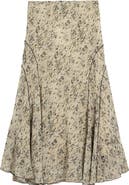 Desigual Abstract Print Midi Skirt