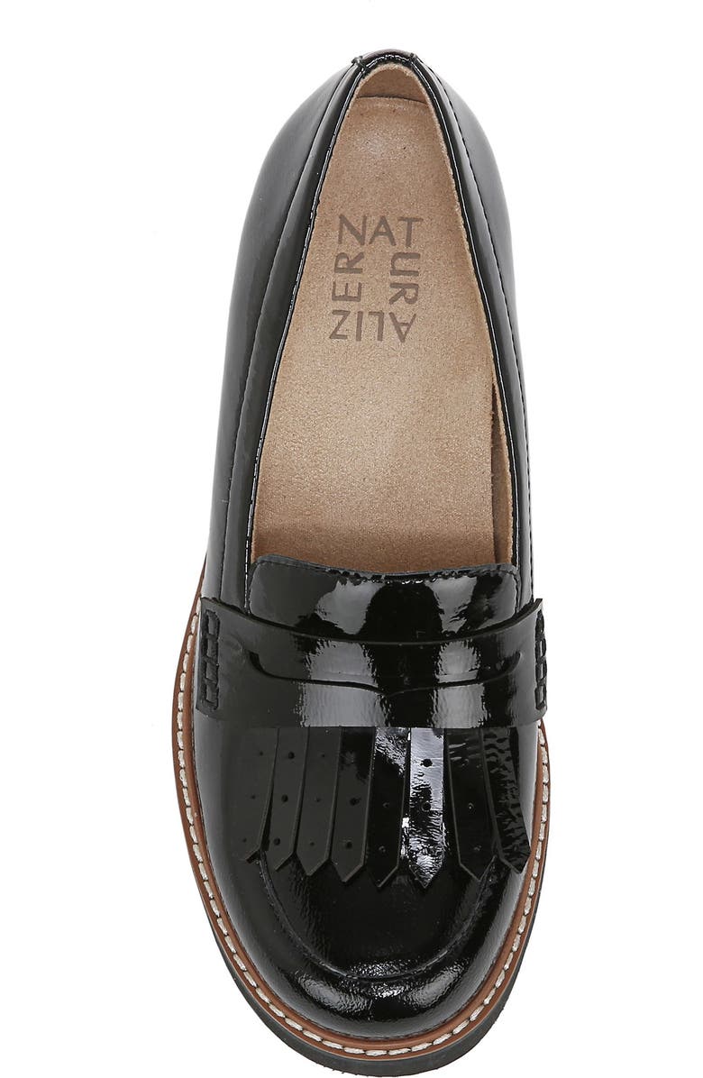 Naturalizer Darcy Fringe Leather Loafer, Alternate, color,