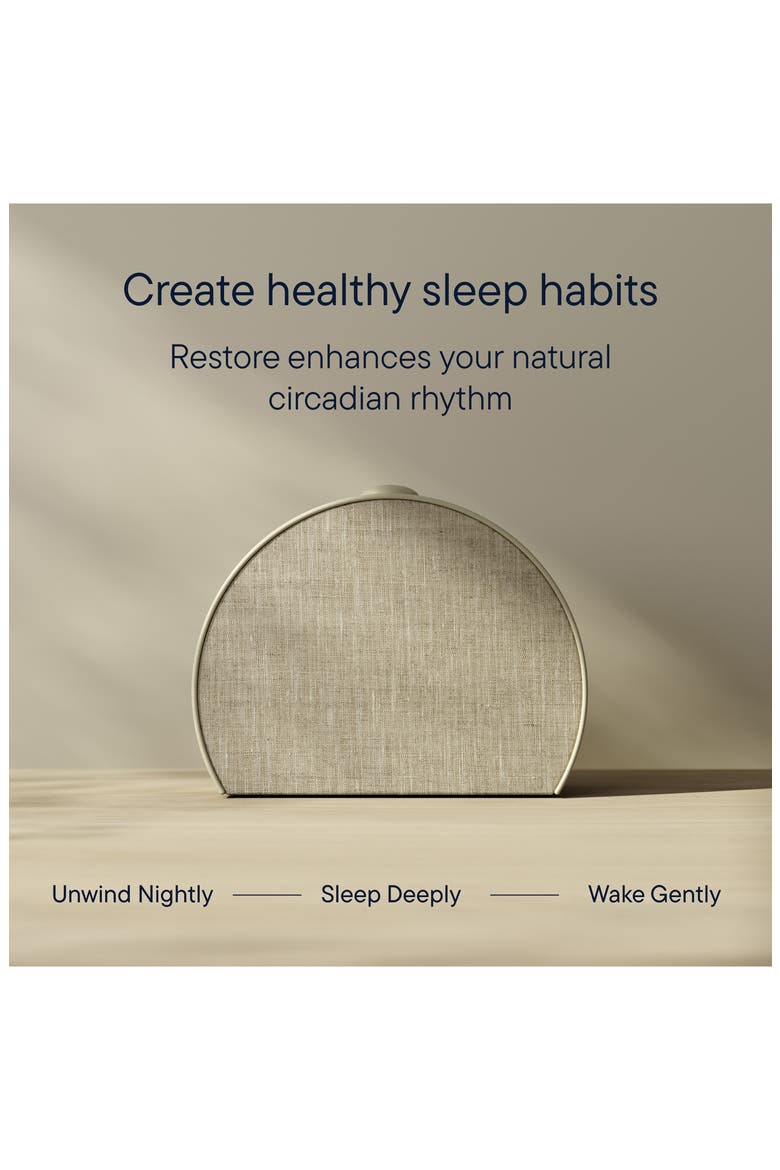 Restore 3 Smart Light, Sound Machine & Sunrise Alarm Clock, Alternate, color, PUTTY
