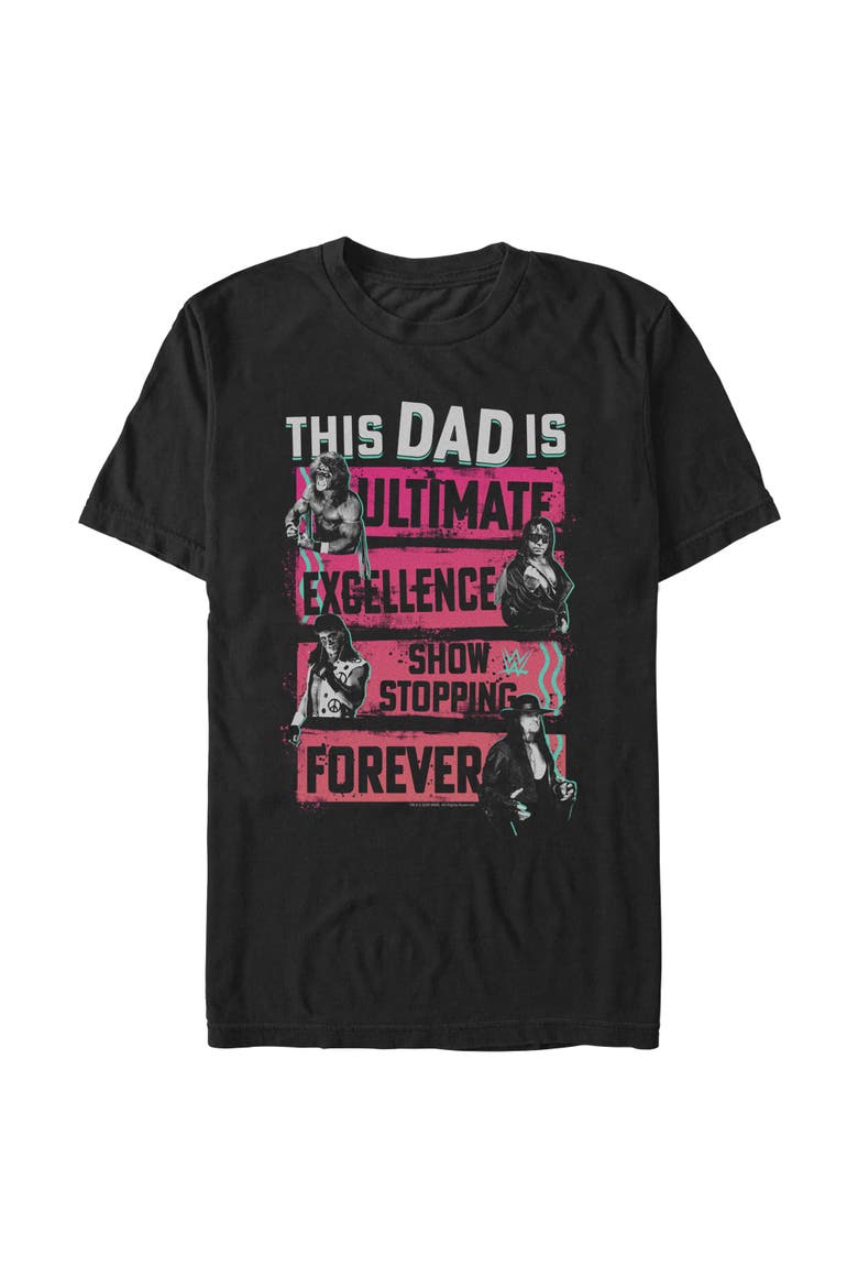 Men's WWE This Dad Is Forever  Graphic T-Shirt, Main, color, Black