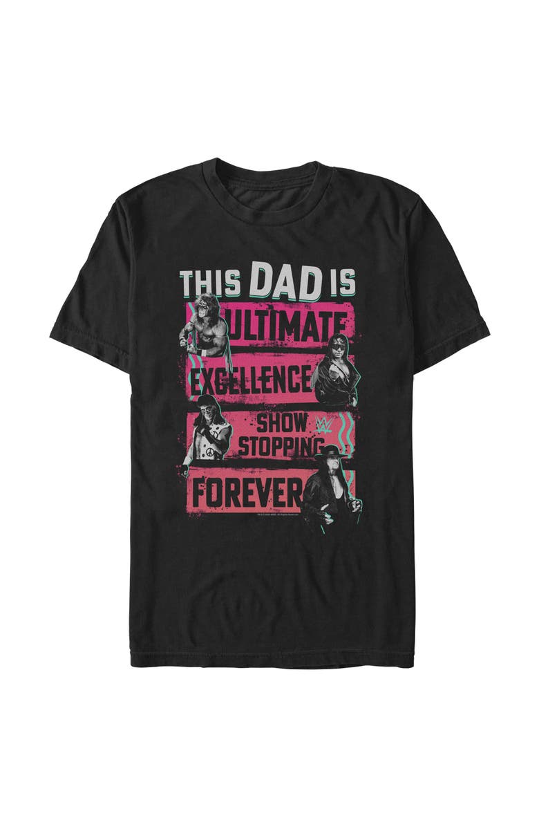 WWE Men's WWE This Dad Is Forever Graphic T-Shirt, Main, color, Black