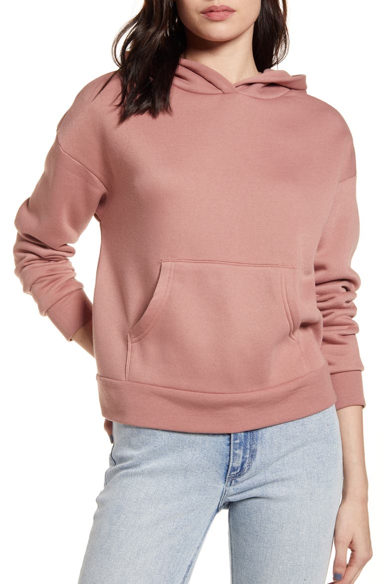 Hoodie Sweatshirt, Main, color, TAN BURLWOOD