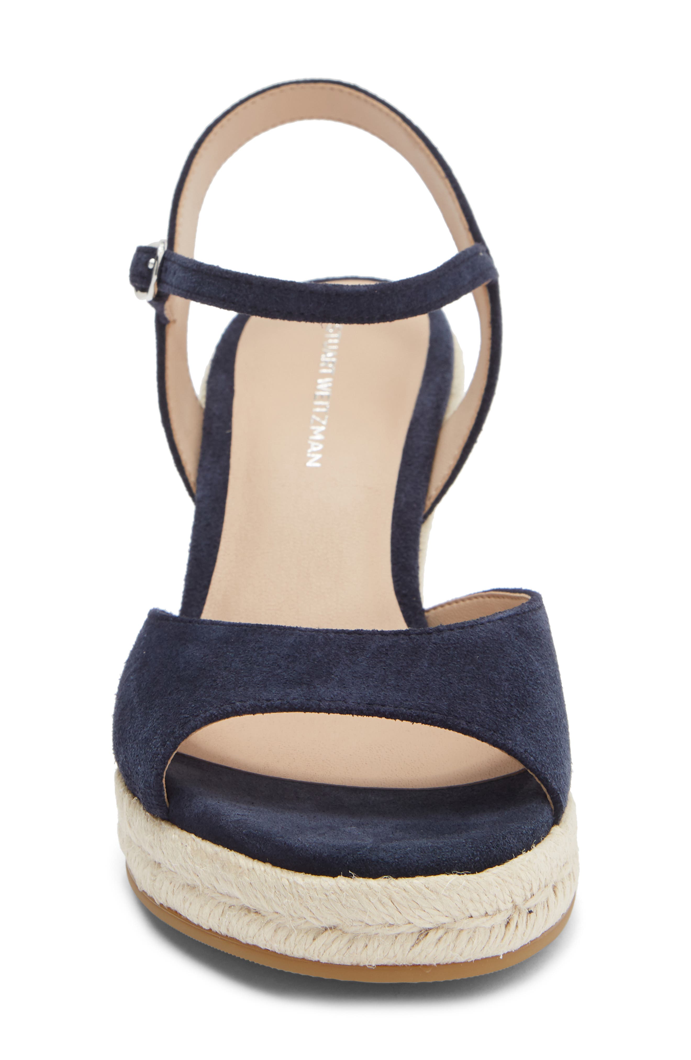 Stuart Weitzman Tia Wedge Sandal, Alternate, color, Nice Blue