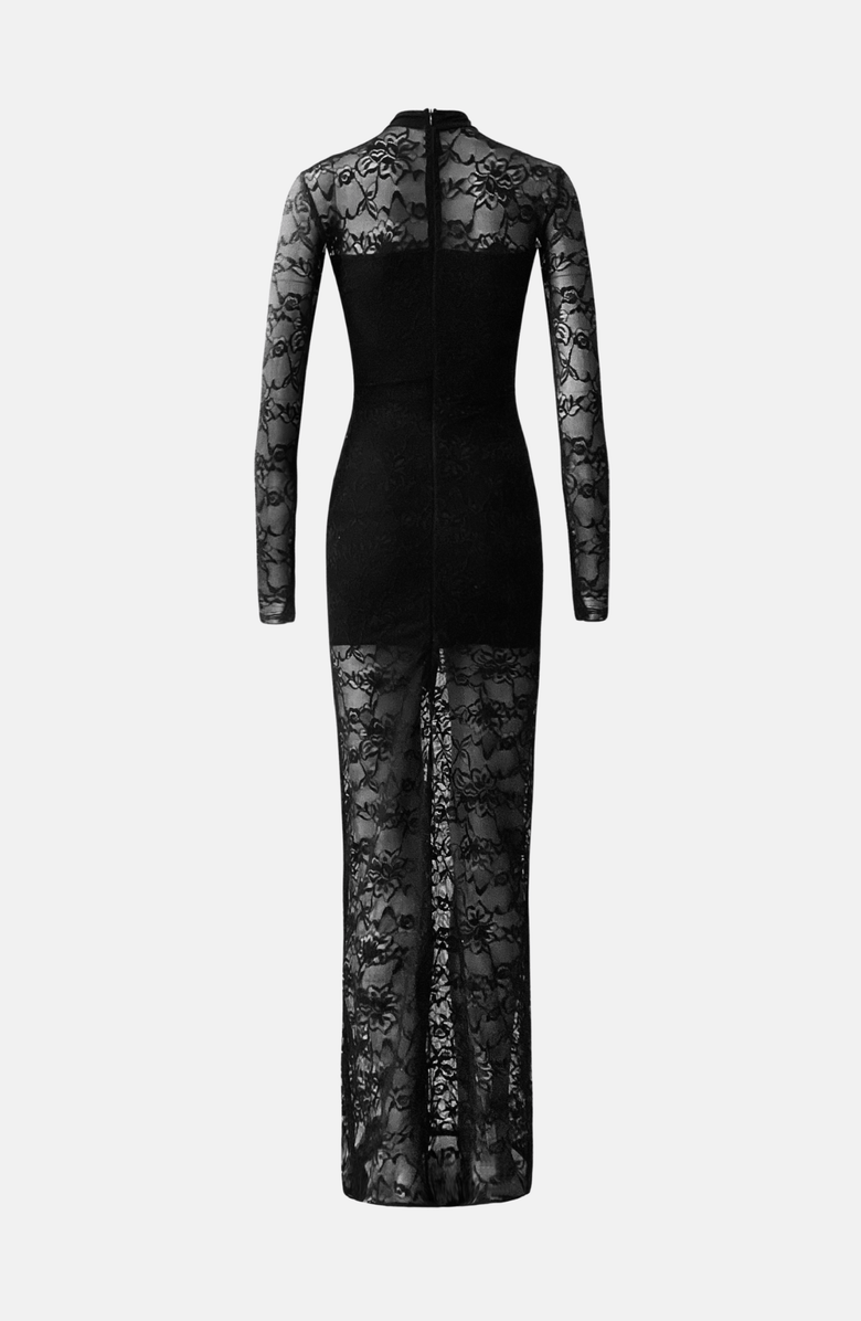 OW Collection Addison Maxi Dress, Alternate, color, Black Lace