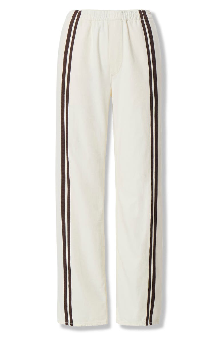 rag & bone Logan Stripe Track Pants, Alternate, color, Ecru Sport