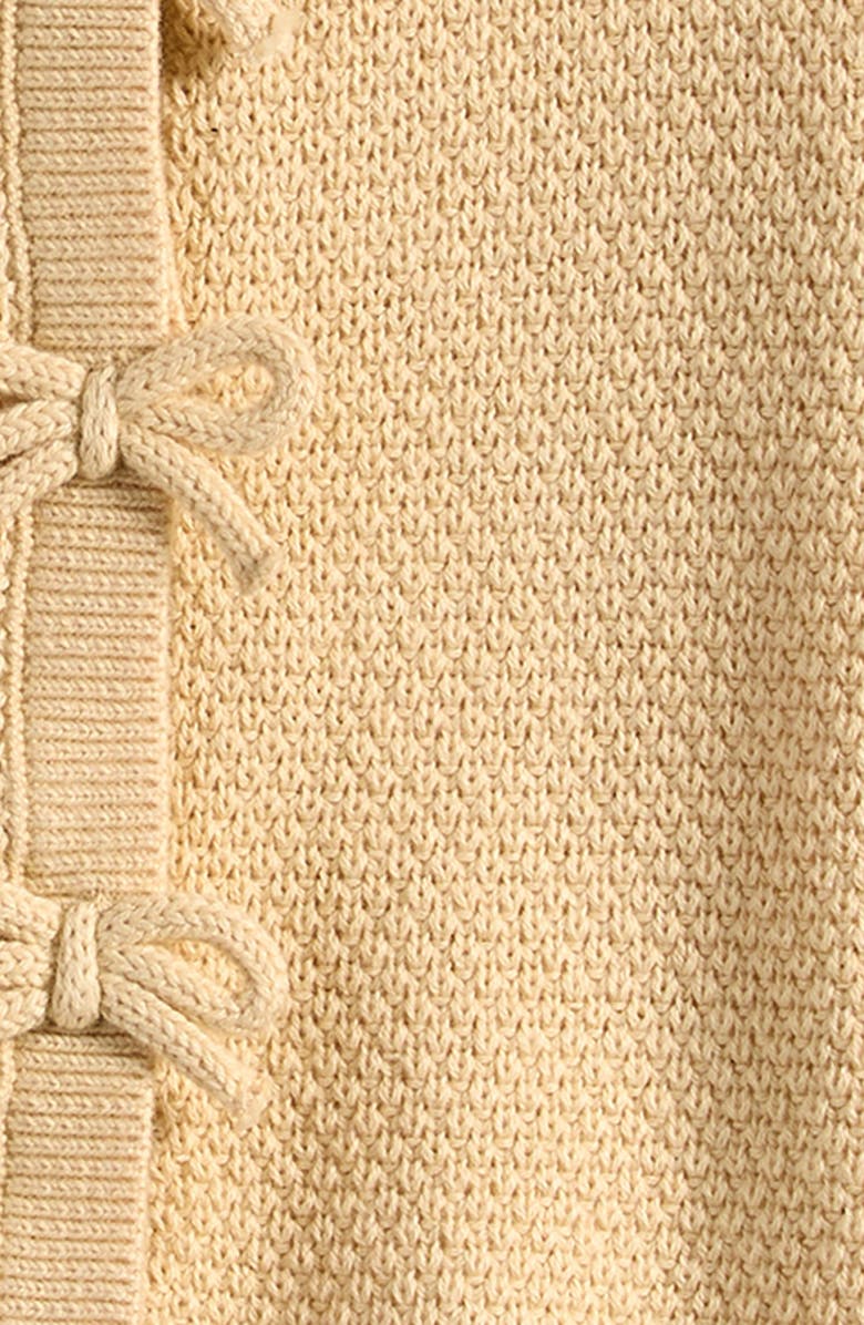 Little Planet Organic Cotton Bow Cardigan, Alternate, color, Yellow