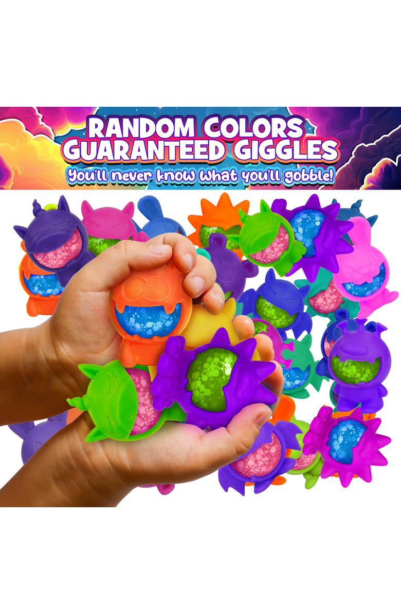 Power Your Fun Glitter Gobblers Blind Box Squishy Toys 6 Pack, Alternate, color, Multi Color