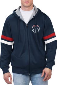 G-III SPORTS BY CARL BANKS Men's G-III Sports by Carl Banks Navy Washington Wizards Contender Full-Zip Hoodie Jacket