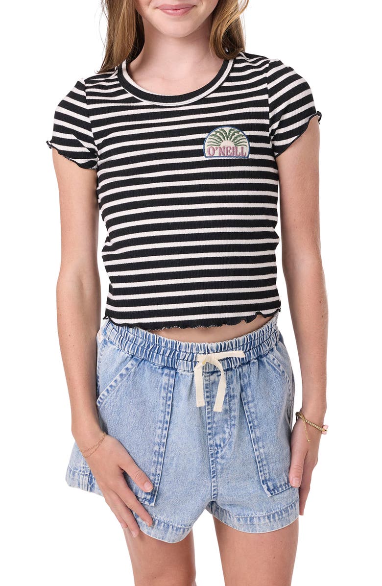 O'Neill Kids' Merrit Stripe T-Shirt, Main, color, Black