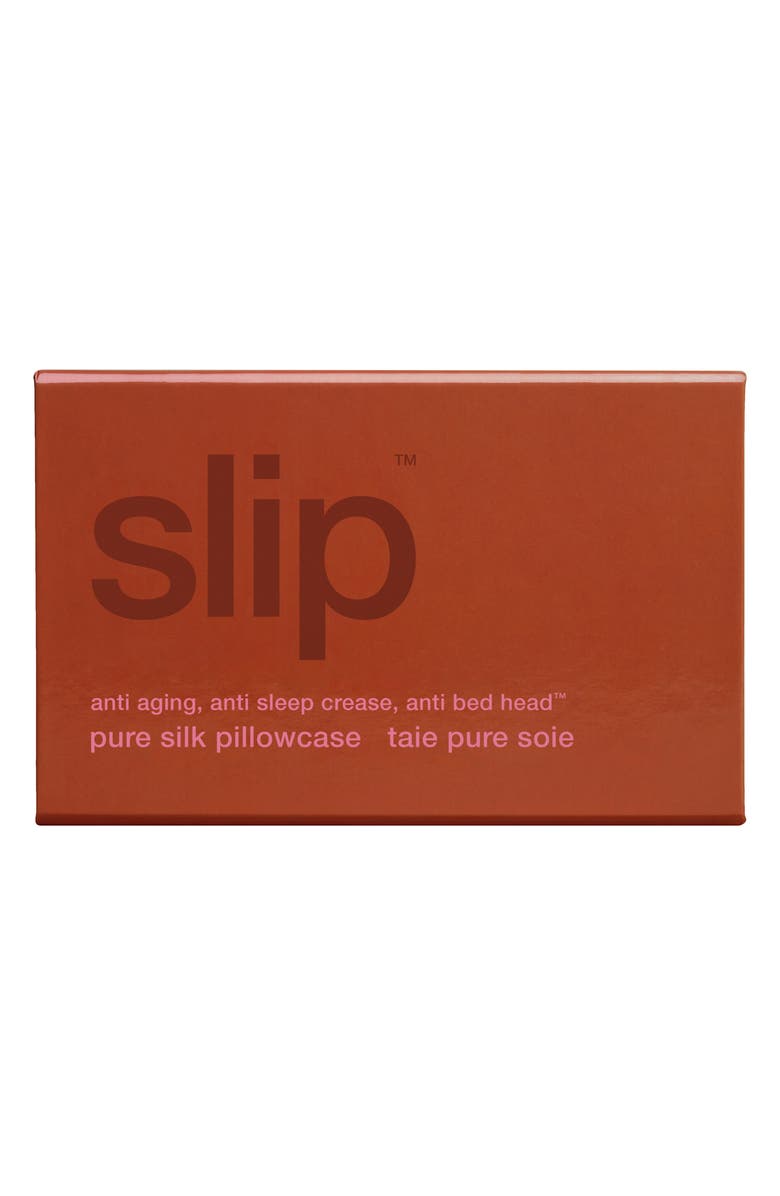 slip Pure Silk Queen Pillowcase, Alternate, color, Poppy