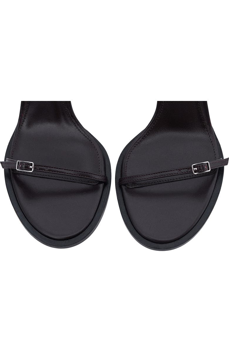 MANGO Buckle Strap Sandal, Alternate, color, Chocolate