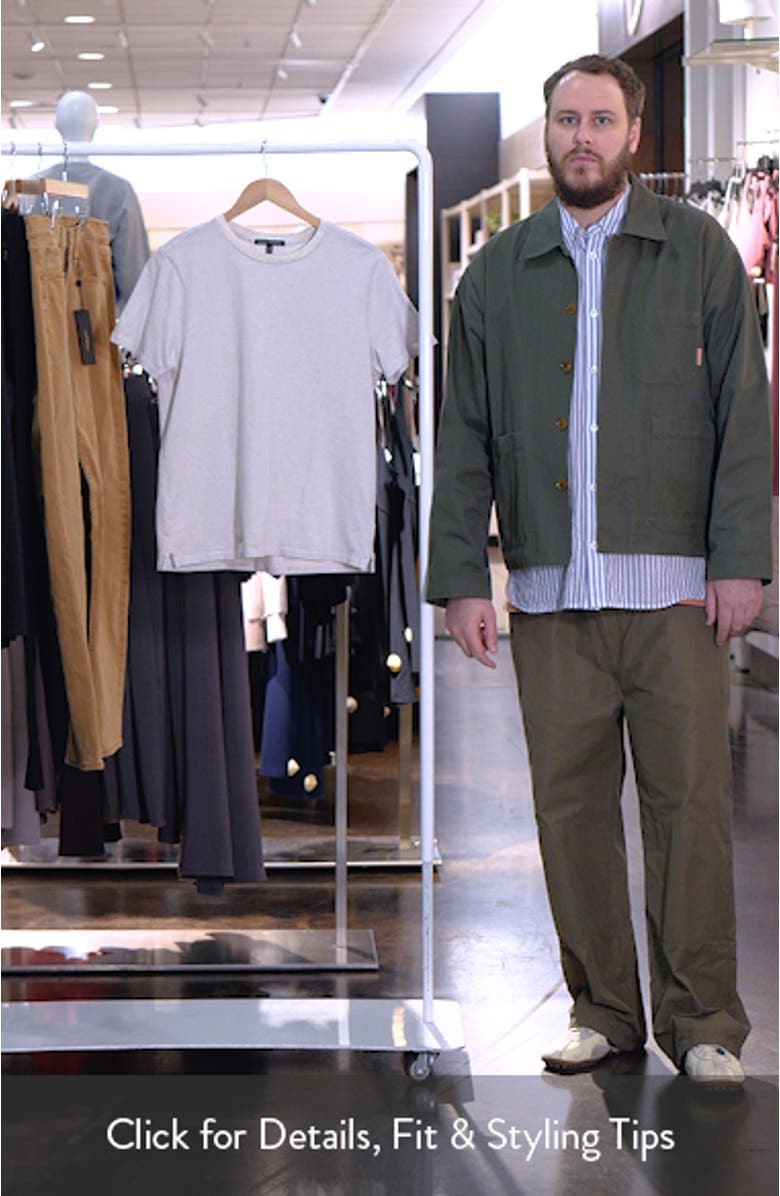 Fitch Feeder Stripe Rib Trim T-Shirt, sales video thumbnail