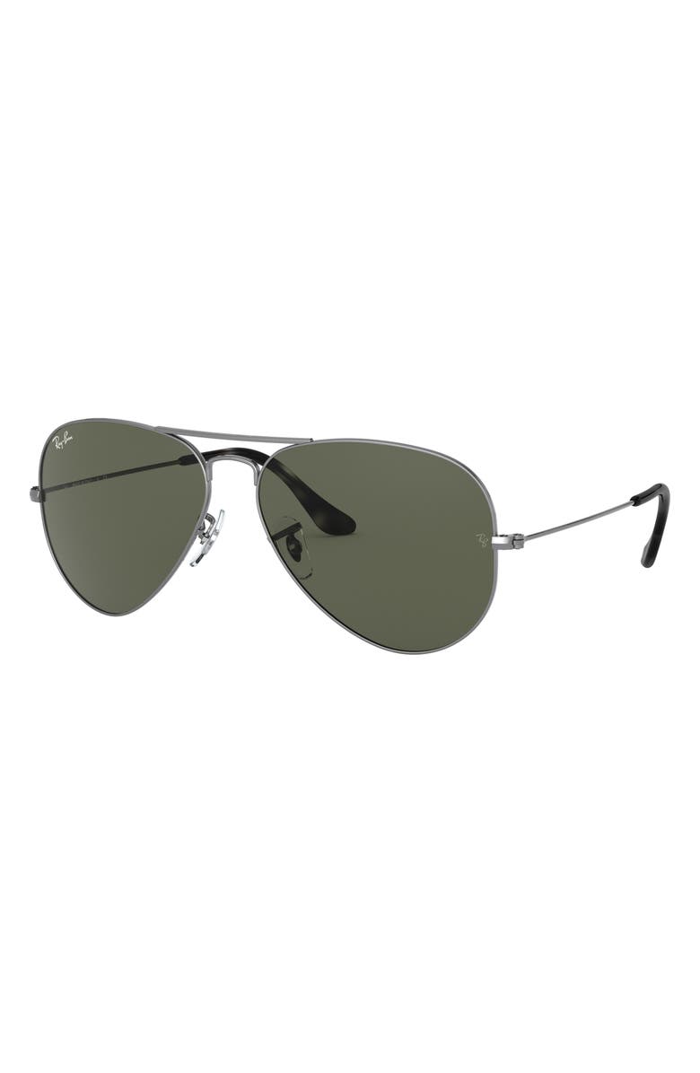 Ray-Ban Large Original 62mm Aviator Sunglasses, Alternate, color, Trans Grey