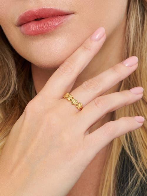 Devata Daisy Flower Ring In Gold