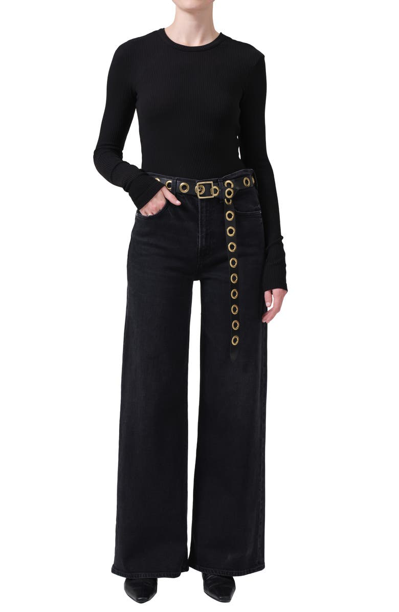 Citizens of Humanity Paloma Baggy High Waist Wide Leg Jeans, Alternate, color, Devine