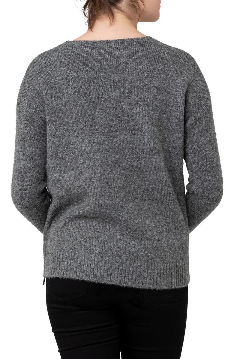 Ripe Maternity Cara Cable Knit Nursing Sweater, Alternate, color, 